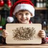 Christmas Charcuterie Board File | Santa on Reindeer