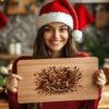 Christmas Charcuterie Board File | Santa on Reindeer