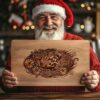 Christmas Charcuterie Board File | Santa Racing Against