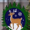 Christmas Door Hanger File | A Reindeer Multilayer