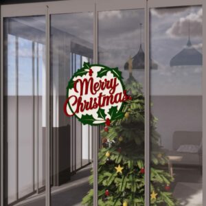 Christmas Door Hanger File | Merry Christmas Multilayer