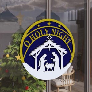 Christmas Door Hanger File | O Holy Night