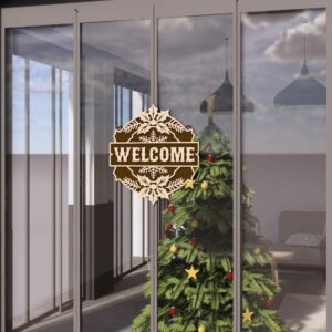 Christmas Door Hanger File | Welcome Multilayer Sign