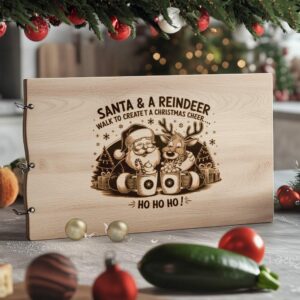 Christmas Santa and Reindeer Cheer File | Charcuterie Board #049