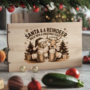 Christmas Santa and Reindeer Cheer File | Charcuterie Board #045