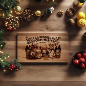 Christmas Santa and Reindeer Cheer File | Charcuterie