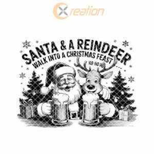 Christmas Santa and Reindeer Cheer File | Charcuterie