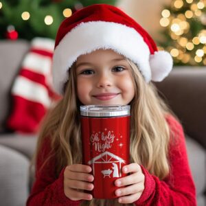 Christmas Tumbler File | Holiday Caption Wrap Laser