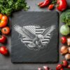 3D Eagle Flag Slate Cheese Board File |