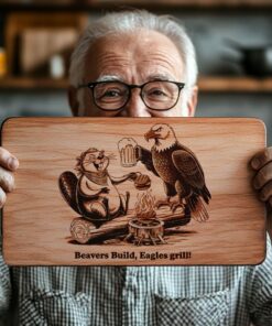 American Eagle Charcuterie Board Engraving File - Funny