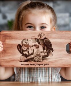 American Eagle Charcuterie Board Engraving File - Funny