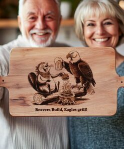 American Eagle Charcuterie Board Engraving File - Funny