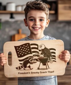 American Eagle Charcuterie Board File: Engraved Wildlife Designs