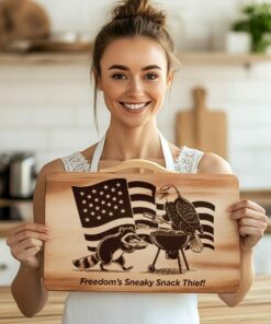 American Eagle Charcuterie Board File: Engraved Wildlife Designs