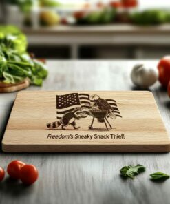 American Eagle Charcuterie Board File: Engraved Wildlife Designs