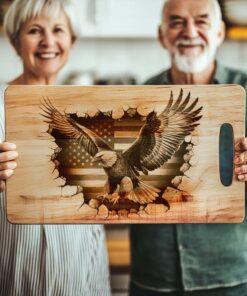 American Eagle Flag Laser Engraving File for Charcuterie