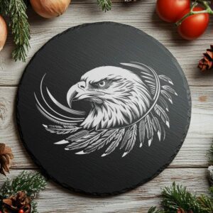 Eagle Feather Slate Cheese Board Design | Kitchen