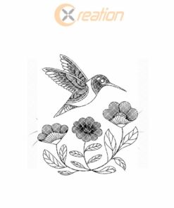 Hummingbird & Flowers Slate Cheese Board Engraving File