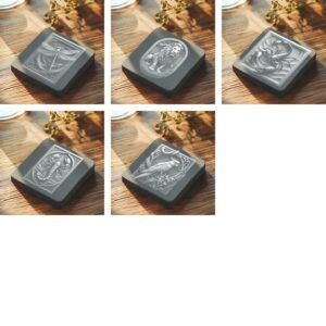 3D Illusion Wild Animals Bundle, Slate Coaster Laser