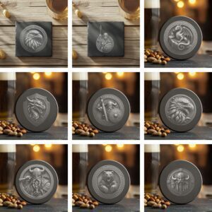 60 3D Illusion Viking, Dragon, Wolf, Eagle Slate