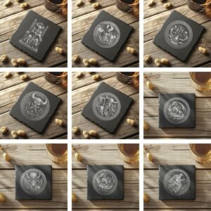 60 3D Illusion Viking, Dragon, Wolf, Eagle Slate