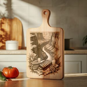 BBQ Charcuterie Board Engraving, Grand Canyon Theme, Kitchen