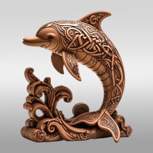 Design Laser d'Art Dauphin 3D Moderne pour Projets de Décoration Uniques
