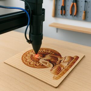 Buddha 3D Illusion Laser Engraving File, Peaceful Art