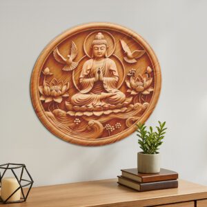 Buddha 3D Illusion Laser Engraving File, Spiritual Wall