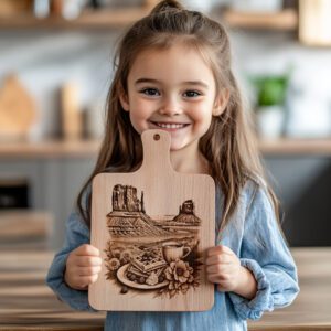 Charcuterie Board Engraving File, American Brunch Design, Monument