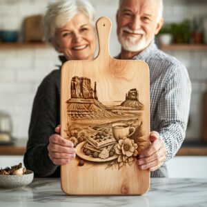 Charcuterie Board Engraving File, American Brunch Design, Monument