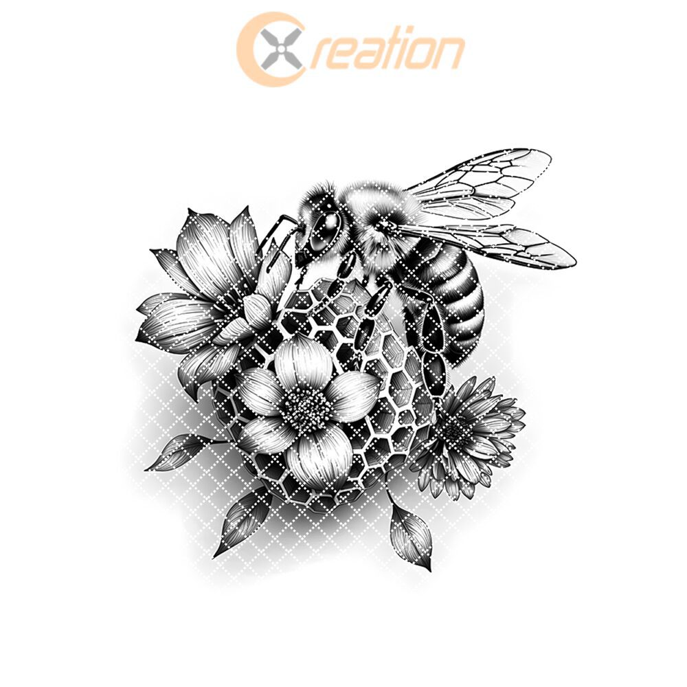 Charcuterie Board Engraving File, Bee Honeycomb Flowers Design,