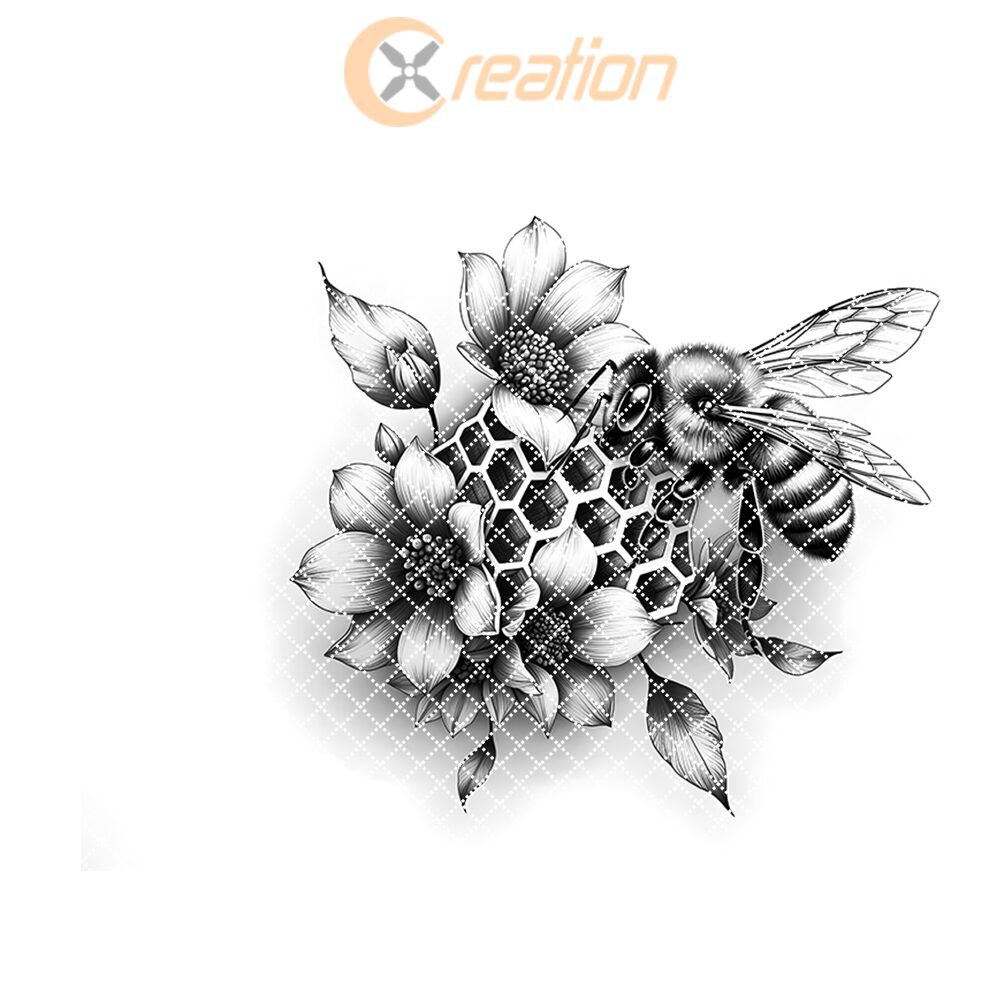 Charcuterie Board Laser Engraving File, Bee and Flower