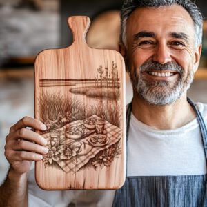 Charcuterie Board Laser Engraving File, Cobb Salad Everglades