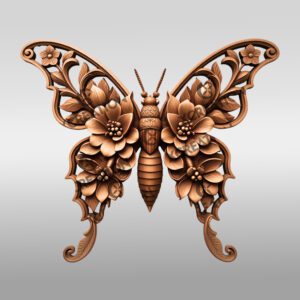 Earwig 3D Illusion Laser Engraving File, Nature Inspired