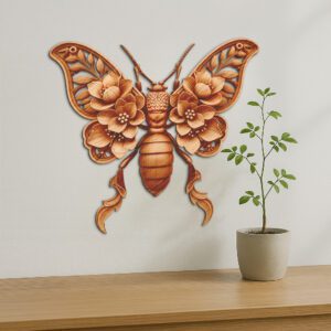 Insect 3D Illusion Laser Engraving File, Ornate Termite