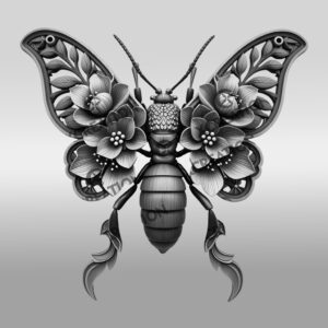 Insect 3D Illusion Laser Engraving File, Ornate Termite