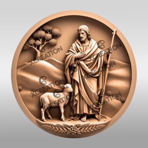 Jesus 3D Illusion Laser Engraving Design, Christian Wall
