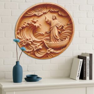 Jesus 3D Illusion Laser Engraving Design File, Religious