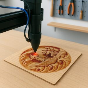 Jesus 3D Illusion Laser Engraving File, Calming The