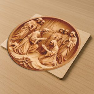 Jesus 3D Illusion Laser Engraving File, Faith Art