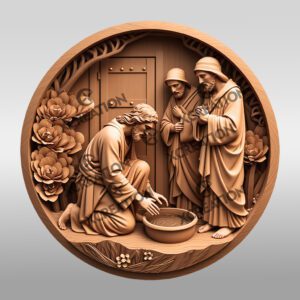 Jesus 3D Illusion Laser Engraving File, Faith Art,