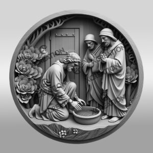 Jesus 3D Illusion Laser Engraving File, Faith Art,