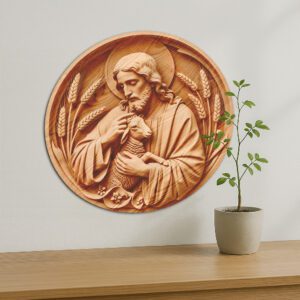 Jesus 3D Illusion Laser Engraving File, Religious Art,