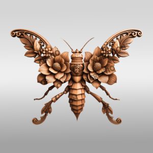 Walking Stick Insect 3D Illusion Laser Engraving File,