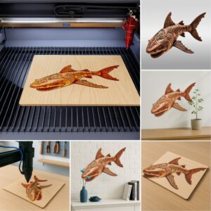 3D Animal Illusion Laser Engraving Bundle, Wild Creature