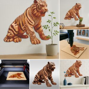 3D Animal Illusion Laser Engraving Files Bundle, Wild