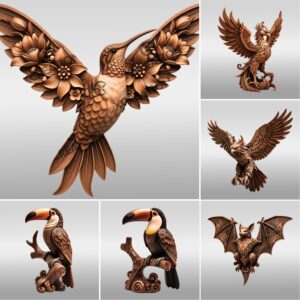 Animal 3D Illusion Laser Engraving Bundle, Wild Designs,