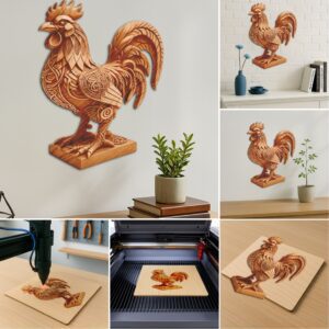 Animal 3D Illusion Laser Engraving Files, Wild Art