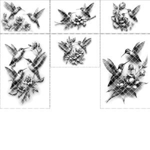 Charcuterie Board Engraving Bundle, 3D Hummingbird Design, Kitchen